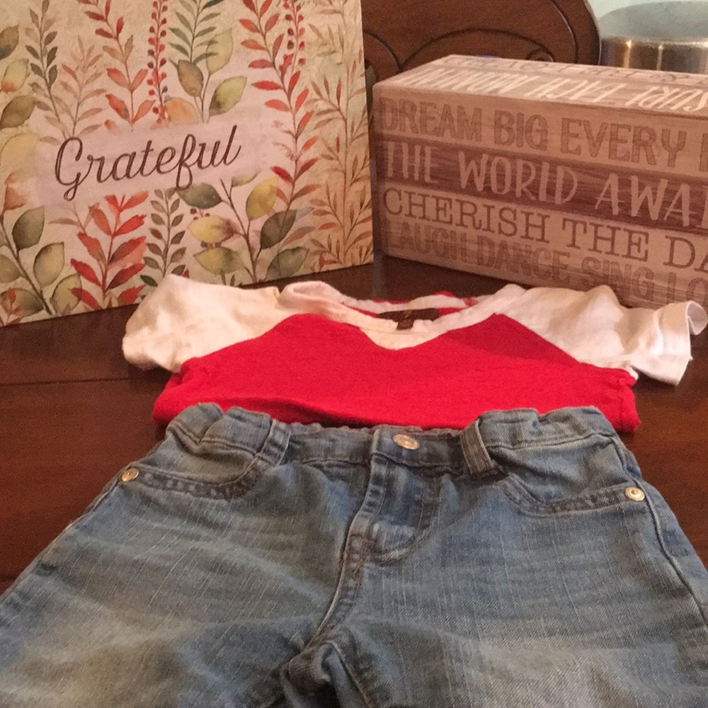 7 For All Mankind 2 piece set: Size 3T